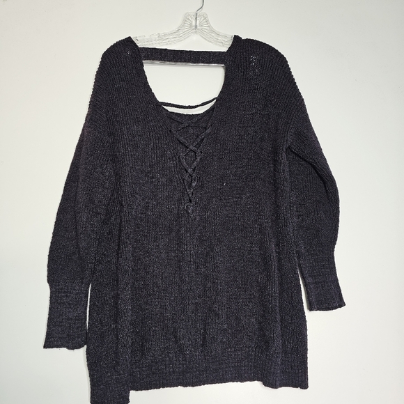 TORRID Womens Pullover Tunic Cross Back Sweater Size 1X - Picture 5 of 9